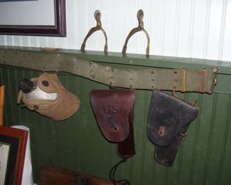 Civil War Holsters, Military Belt and Spurs
