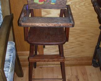 Antique Child's High Chair
