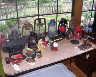 Antique/Vintage Lanterns including a NYCS Railroad Lantern