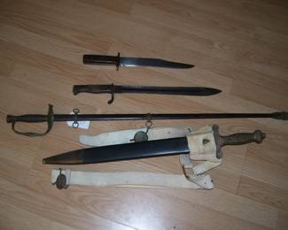 Knife, Bayonet, Civil War Sword & Dagger