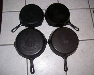 Griswold & Wagner Cast Iron Skillets