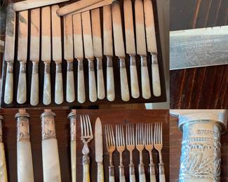Mother of Pearl/Sterling Flatware 