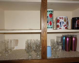 cups, stemware
