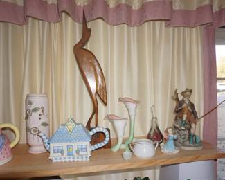 tea pots, vases, Fitz and Floyd