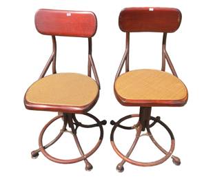 1930'sAntique Telephone Operators Chair, Western Electric Phone Switchboard Stool, Machine Age Chair, Retro