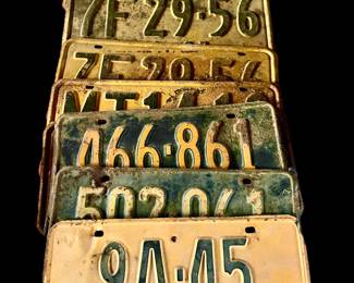 Antique License Plates