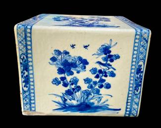 Chinese Blue and White Fu  Headrest