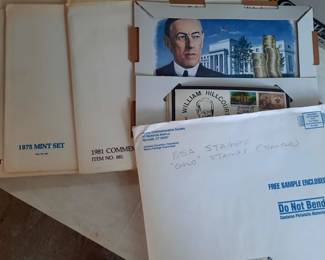 1970s U.S. Mint Set stamps