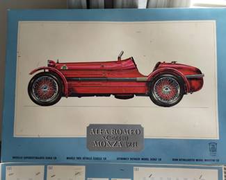 Alfa Romeo plastic car set