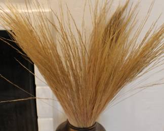 The pot is heavy - ceramic but with copper overlay and signed - beautiful piece!