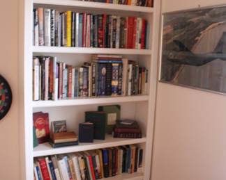 Books galore - there are hundreds of books - not the only shelf pictured