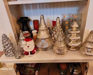 Miscellaneous Christmas Grees with Santa