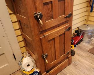 Antique 2 Door Ice Box