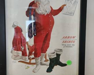 Vintage Saturday Evening Post Framed Page