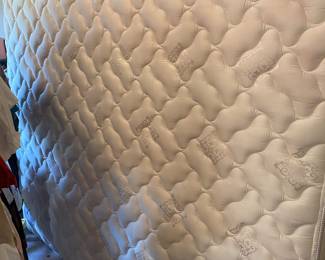 great California king mattress and box springs really clean
