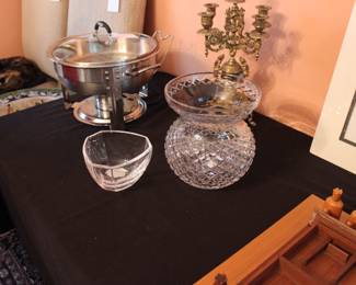 TIFFANY BOWL AND A WATERFORD 