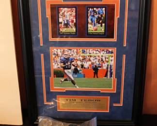 TIM TEBOW REPRODUCTION PLAQUE, NOT ORIGINAL SIGNATURE
