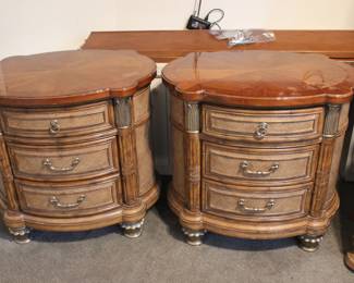 TWO MATCHING NIGHT STANDS, GOES WITH KING BED