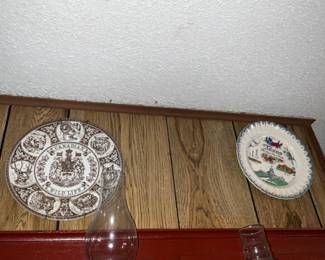 Plates on wall - kitchen