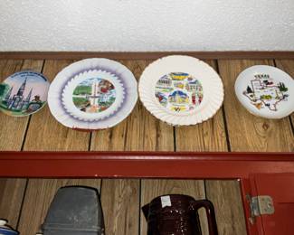 Plates on wall - kitchen