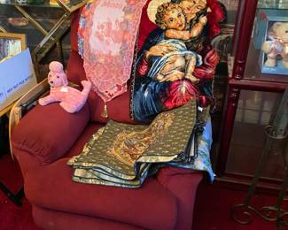 LaZboy rocker recliner & various covers