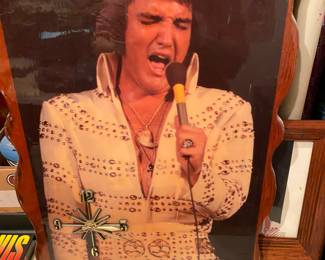 Elvis picture on wood