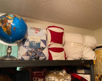 Linens of all kinds & sizes & Globe