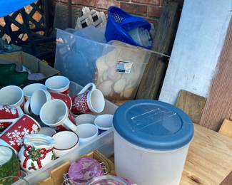 SOME of the $1 items that will be outside in the yard