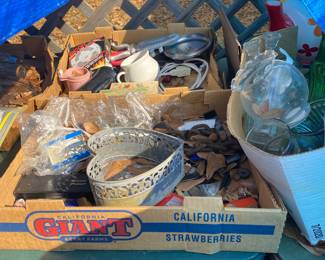 SOME of the $1 items that will be outside in the yard