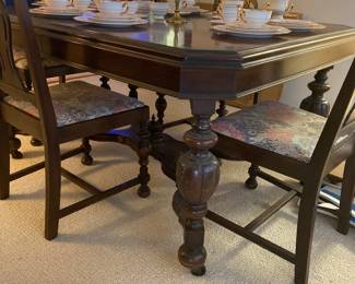 Antique Dining table and chairs