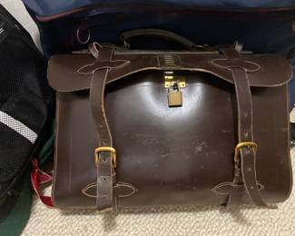 Vintage leather satchel