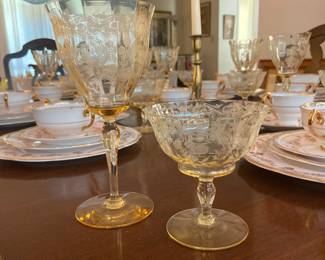 Antique stemware