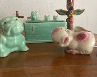 Vintage ceramic planters