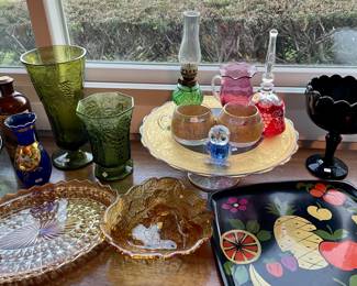 Mid Century Glassware Servingware and Collectibles