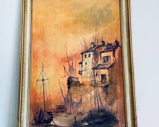 Vintage Mid Centuty Painting 