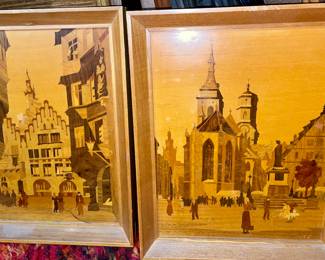 Vintage Wood Inlay Art