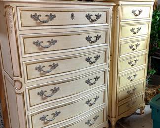 Vintage French Provincial Dressers 