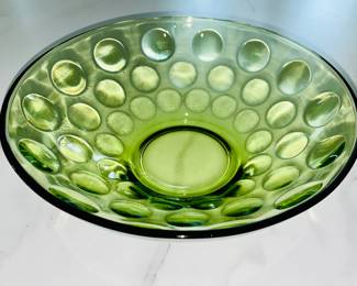 Vintage Green bubble dot Bowl