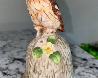 Mid Century Owl Bell Towle