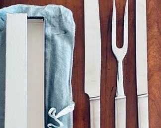 New in Box Vintage Silver Plate Serving Set