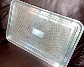 Mid Century Metal Serving Tray