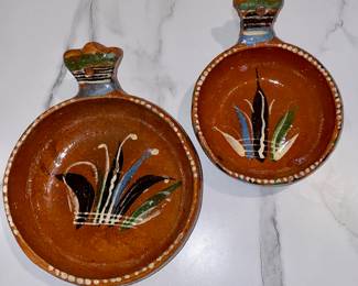 Vintage terra-cotta bowls