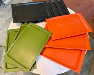 ACCO Vintage Mid Century Modern Trays