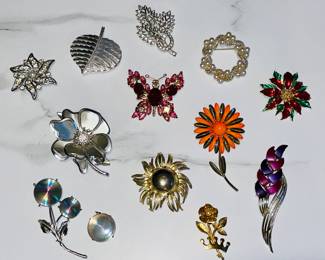 Vintage brooches and pins