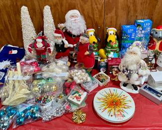 Christmas Ornaments Santa Claus Vintage Ornaments