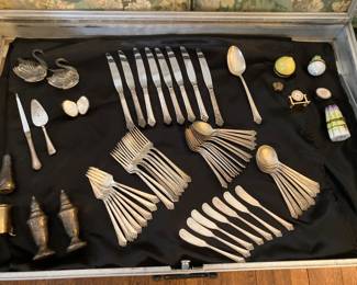 Heirloom Sterling Flatware, “Damask Rose” & Other Sterling Goodies