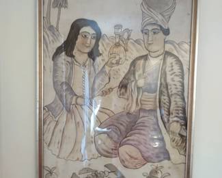 Print from Middle East made from a scarf