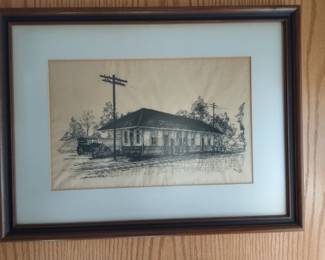 Railroad print by C Reynolds