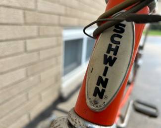 Vintage Mid Century Schwinn 1970s Sting Ray bike 