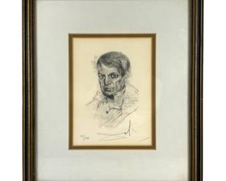 Salvador Dali 1904-1989 Picasso Engraving SIGNED